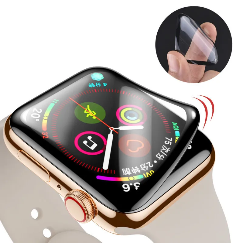 

IM 3D 9h clear wholesale smart watch screen protector for 40mm 44mm apple watch series 6 se 5 4 3 free products sample, Crystal clear