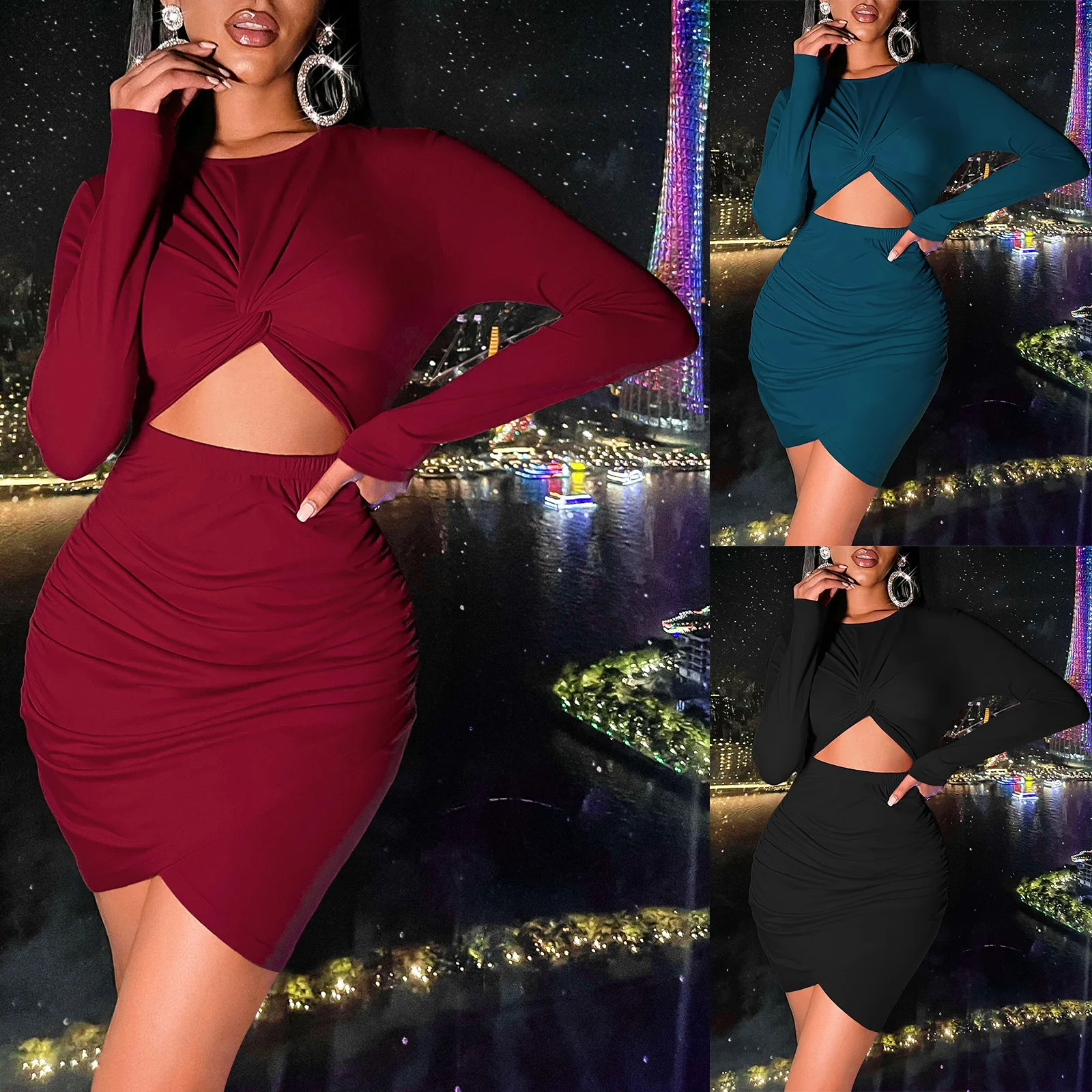 2022 Spring Hip Dress Navel Dress Female Short Skirt Ladies Fashionable Slim Casual Dresses For Women, Customized color
2022 Spring Hip Dress Navel Dress Female Short Skirt Ladies Fashionable Slim Casual Dresses For Women, Customized color