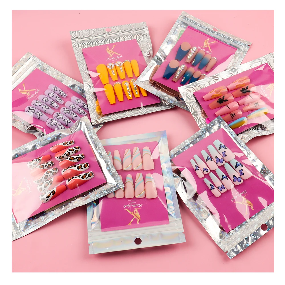 24pcs/box Packaging Press on Nail Wholesale false Nails packaging box for artificial nails
24pcs/box Packaging Press on Nail Wholesale false Nails packaging box for artificial nails