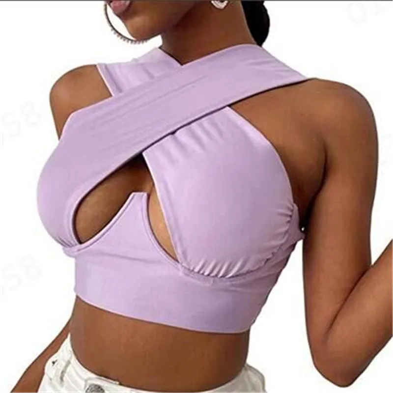 Hollow Out Halter Cross Chest Sexy Club Tank Top Crop Design Summer Women Cropped Tank Top
Hollow Out Halter Cross Chest Sexy Club Tank Top Crop Design Summer Women Cropped Tank Top