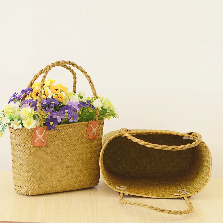Wholesale Vintage Lady Summer Straw Beach Bags Large Capacity Straw Woven Shopping casual Tote Women Hand Bags Ladies Handbag, 1 colors
Wholesale Vintage Lady Summer Straw Beach Bags Large Capacity Straw Woven Shopping casual Tote Women Hand Bags Ladies Handbag, 1 colors