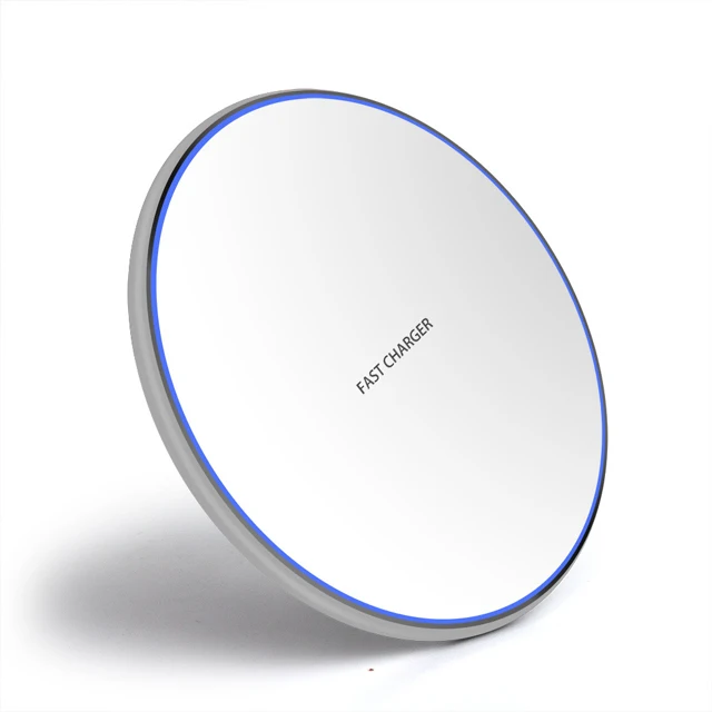 10W Smart QI Wireless Phone Portable Charger Metal Simple Round Desktop Mobile Phone Fast Charge Wireless Charger
10W Smart QI Wireless Phone Portable Charger Metal Simple Round Desktop Mobile Phone Fast Charge Wireless Charger