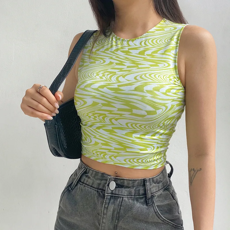 ZJ1279 Printed Camis y2k Aesthetic Crop Top Sleeveless Skinny Tank Top O Neck Summer Sporty Tops Streetwear Corset Sweats 90S
ZJ1279 Printed Camis y2k Aesthetic Crop Top Sleeveless Skinny Tank Top O Neck Summer Sporty Tops Streetwear Corset Sweats 90S
