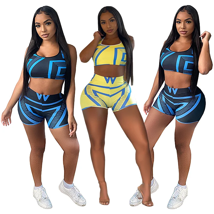 2021 Summer Tracksuit Crop Top Shorts 2 PCS Jogger Sport Clothing Two Piece Set For Women, Picture shows
2021 Summer Tracksuit Crop Top Shorts 2 PCS Jogger Sport Clothing Two Piece Set For Women, Picture shows