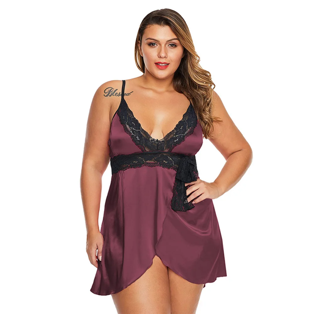 XL-5XL Wholesale Spring Plus Size Lingerie Sexy Women Purple Baby Doll Lace Nude Lingerie, Picture shows
XL-5XL Wholesale Spring Plus Size Lingerie Sexy Women Purple Baby Doll Lace Nude Lingerie, Picture shows