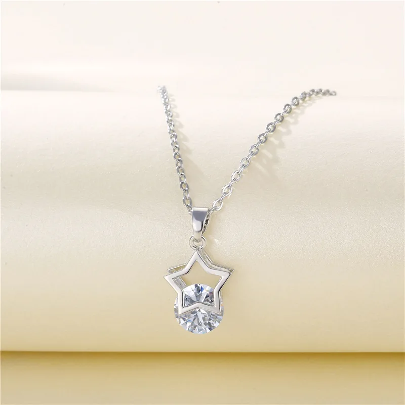 Hotsale Design Bling Bling Crystal Rhinestone Star Pendant Necklaces Hollow Pentagram Diamond Necklaces For Women
Hotsale Design Bling Bling Crystal Rhinestone Star Pendant Necklaces Hollow Pentagram Diamond Necklaces For Women
