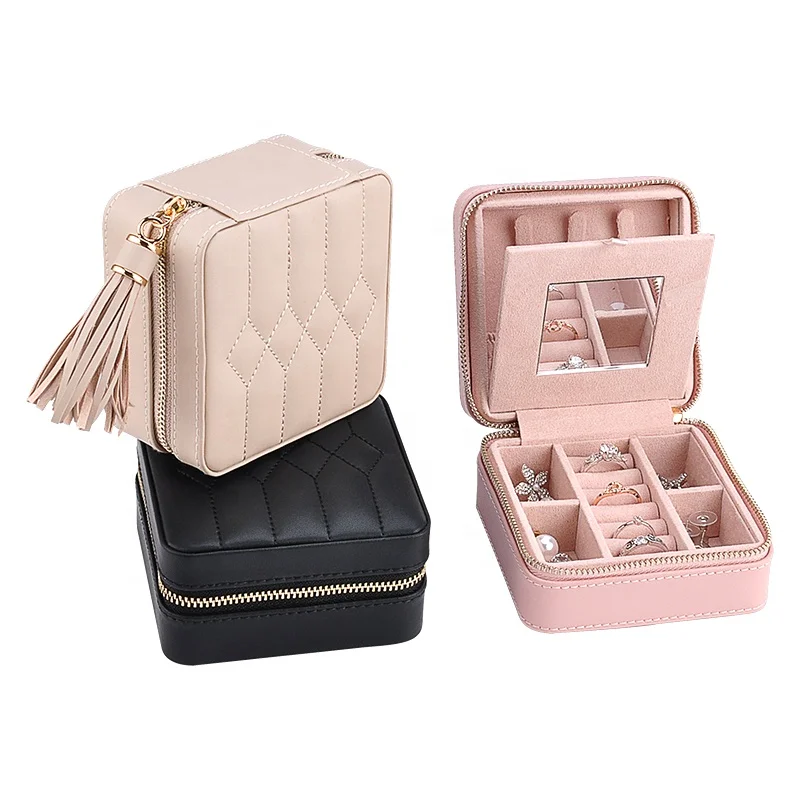 Luxury leather jewellery box with logo fashion custom jewelry box travel portable jewelry box packaging, Customized
Luxury leather jewellery box with logo fashion custom jewelry box travel portable jewelry box packaging, Customized