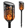 2020 New Arrival 102 LEDs 2835 SMD Solar Powered Path Torch Light Dancing Flame Lighting