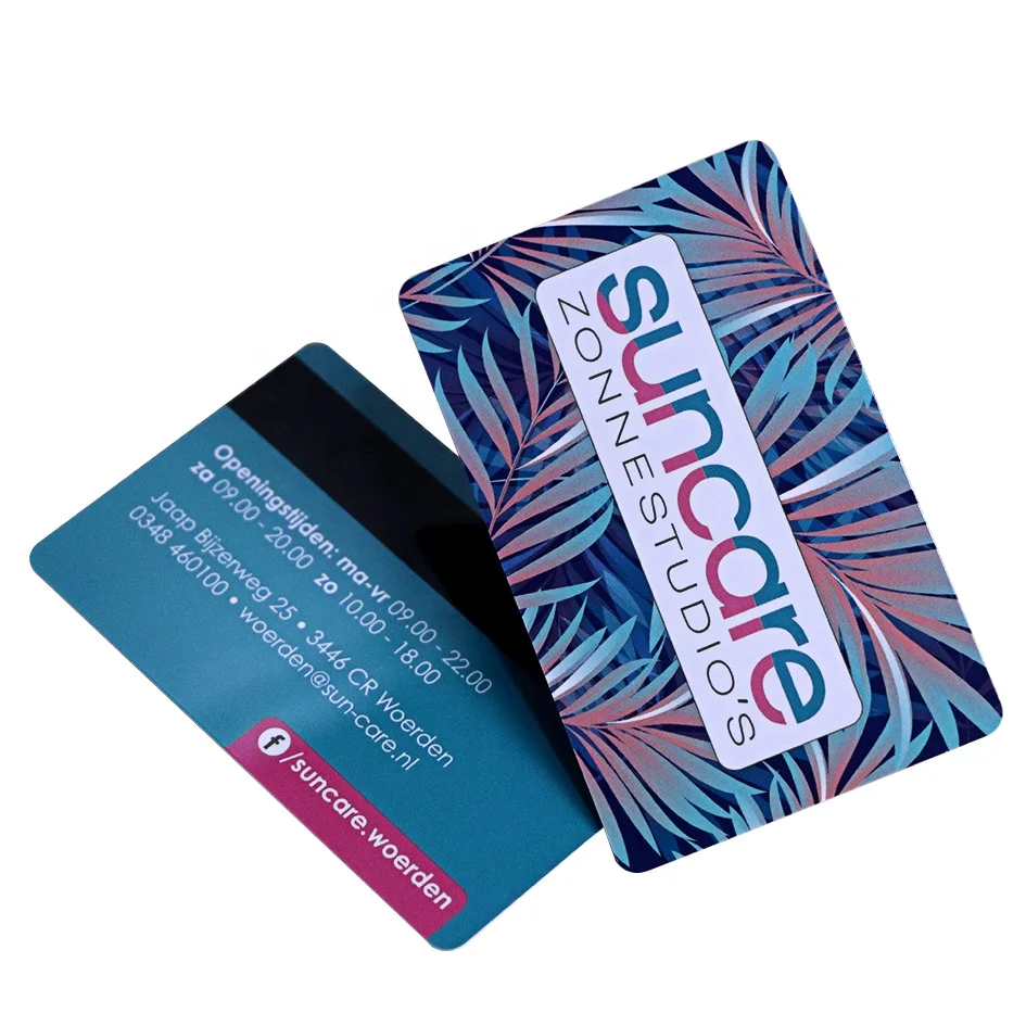 plastic google gift card with hi-co magnetic strip