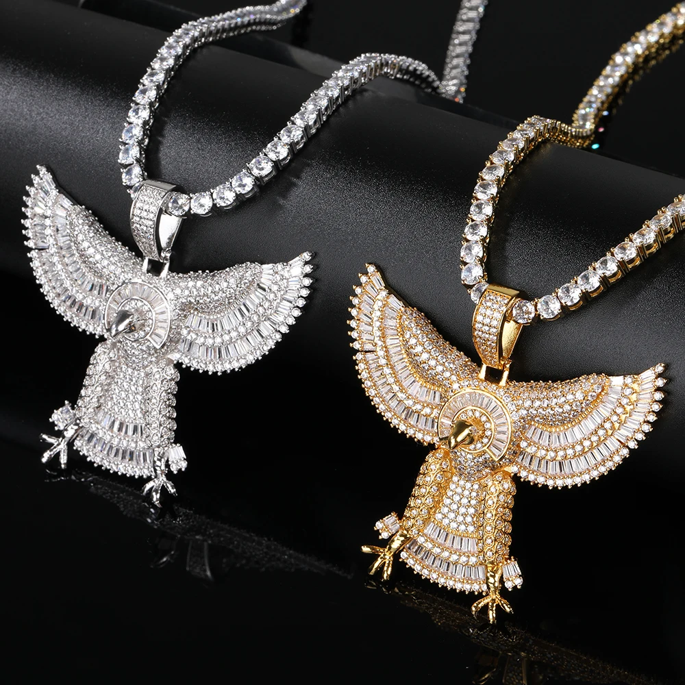 Hiphop Jewelry Domineering Iced Out Zircon Eagle Pendant Necklace Charm Hawk Diamond Tennis Necklace, Silver/gold
Hiphop Jewelry Domineering Iced Out Zircon Eagle Pendant Necklace Charm Hawk Diamond Tennis Necklace, Silver/gold