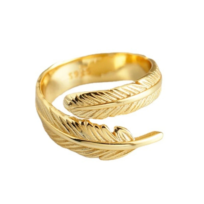 Trendy feather ring sterling silver 925 rings women ring 18k gold plated minmalist jewelry for ladies
Trendy feather ring sterling silver 925 rings women ring 18k gold plated minmalist jewelry for ladies
