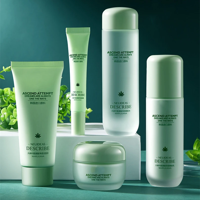 customizable Refreshing quality, gentle care, lock water, repair fragile skin hemp facial skincare set
customizable Refreshing quality, gentle care, lock water, repair fragile skin hemp facial skincare set