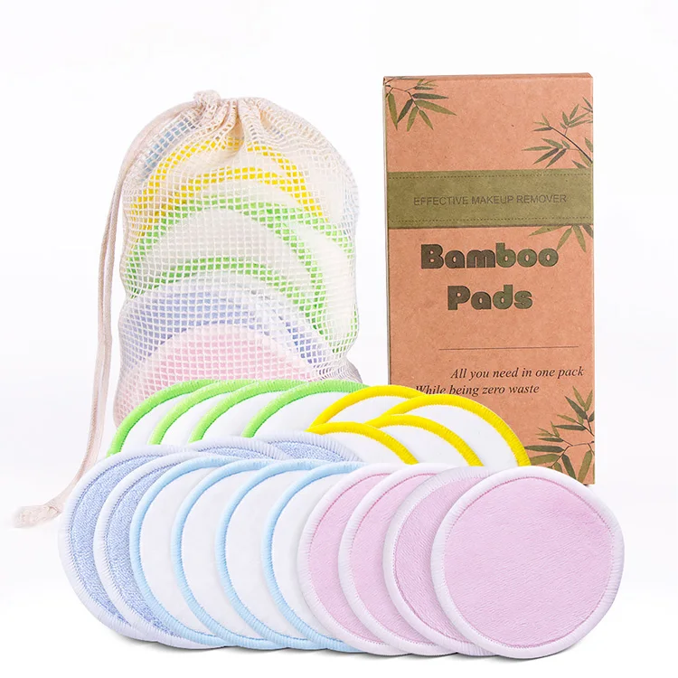 20 Pads / Set Reusable Bamboo Face Make Up Remover Pads with Cotton Wash Bag and Kraft Box, Black, gray, green, white
20 Pads / Set Reusable Bamboo Face Make Up Remover Pads with Cotton Wash Bag and Kraft Box, Black, gray, green, white
