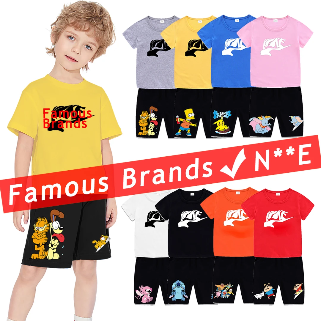 Custom logo Boy Clothes Set High quality summer short sleeves T-Shirt+shorts Kids Clothing Sets baby boys' clothing sets
Custom logo Boy Clothes Set High quality summer short sleeves T-Shirt+shorts Kids Clothing Sets baby boys' clothing sets