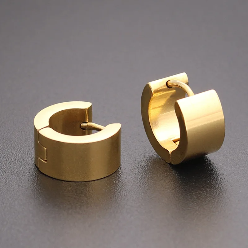 HONGTONG Factory Wholesale Amazon Hot New Flat 18K Gold-Plated Stainless Steel Round Earrings, Picture
HONGTONG Factory Wholesale Amazon Hot New Flat 18K Gold-Plated Stainless Steel Round Earrings, Picture
