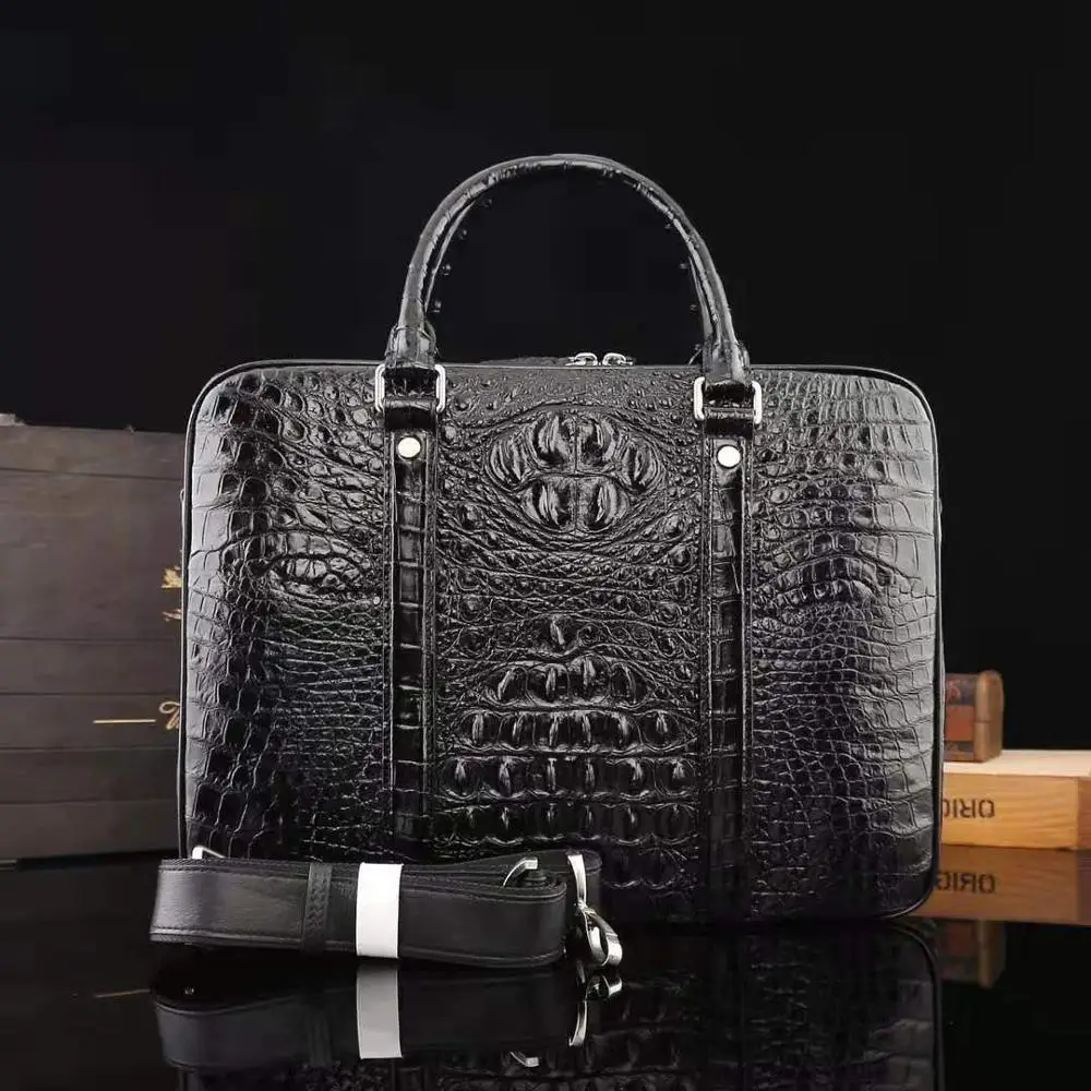 Cappuccino Vintage Crocodile leather Shoulder Bags Professional Business Laptop Briefcases
Cappuccino Vintage Crocodile leather Shoulder Bags Professional Business Laptop Briefcases