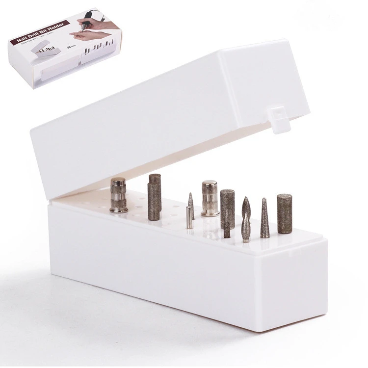 New 30 Hole Polishing Head Storage Box Plastic Container Case Nails Acrylic Accessories Nail Drill Bit Holder, White
New 30 Hole Polishing Head Storage Box Plastic Container Case Nails Acrylic Accessories Nail Drill Bit Holder, White