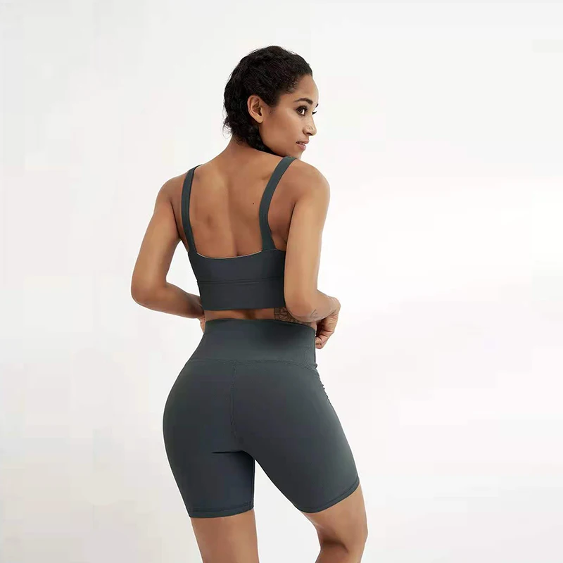 TZ5044 Yoga Outfit for Women 2 Piece ribbed Workout Gym Fitness Bra and High Waist bike Shorts Set, 4 colors
TZ5044 Yoga Outfit for Women 2 Piece ribbed Workout Gym Fitness Bra and High Waist bike Shorts Set, 4 colors