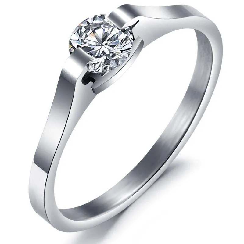 Fashion new ladies jewelry 316L silver simple CZ zircon ring party engagement ring jewelry accessories
Fashion new ladies jewelry 316L silver simple CZ zircon ring party engagement ring jewelry accessories