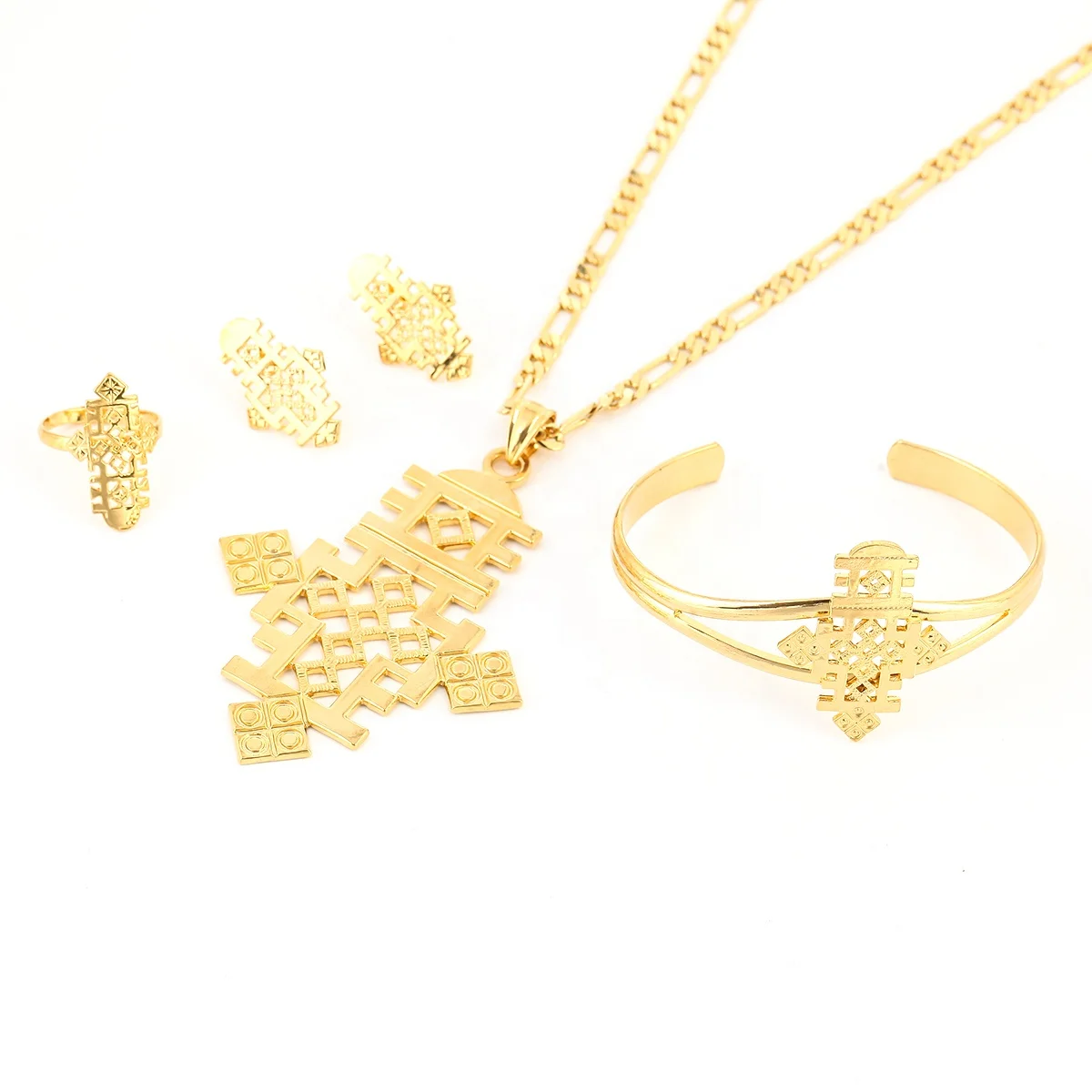 Ethiopian Cross Pendant Jewelry Gold Color Coptic Crosses African Cross Charm Jewelry Set
Ethiopian Cross Pendant Jewelry Gold Color Coptic Crosses African Cross Charm Jewelry Set