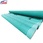 Large diameter Pvc double wall corrugated drain pipe green color sewage pipe