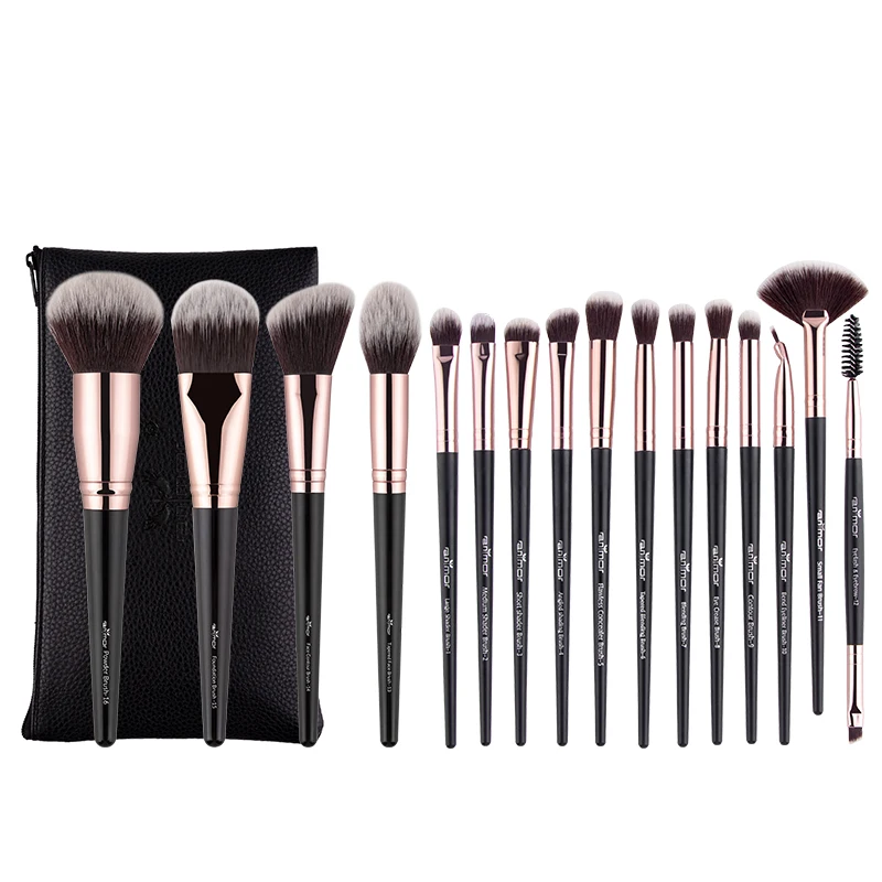 Anmor 16Pcs Professional Eyeshadow Make Up Brush Set With Bag Private Label Cosmetic Makeup Brushes, Black, gray
Anmor 16Pcs Professional Eyeshadow Make Up Brush Set With Bag Private Label Cosmetic Makeup Brushes, Black, gray
