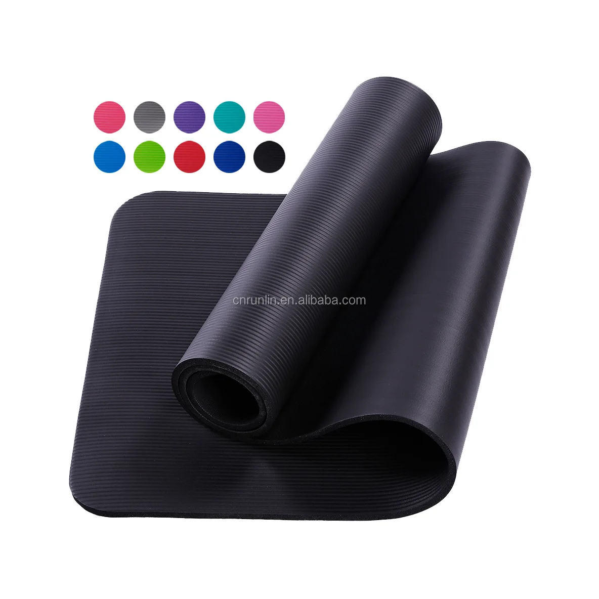 Yoga-im Freien Mat Solider Color Anti Tear-Antibeleg 183*61*1CM Turnhalle Pilates NBR 10