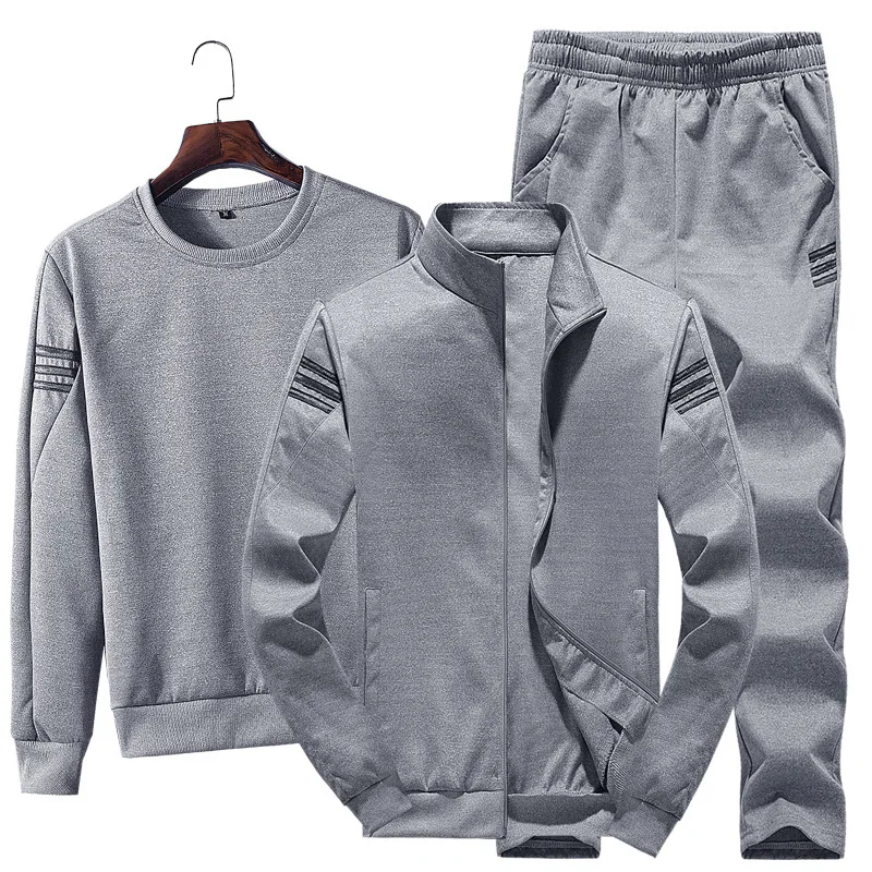 Dropshippin Tracksuit Men 3 Piece Set Coat Sweater Pants jacket Spring Autumn Wear Casual Plus size Male Sporting Suits, As picture show
Dropshippin Tracksuit Men 3 Piece Set Coat Sweater Pants jacket Spring Autumn Wear Casual Plus size Male Sporting Suits, As picture show