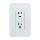 Household OEM design switch outlet smart wall outlet wifi with 2 pin socket