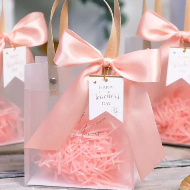 PVC gift bag children's birthday gift handbag packaging ins style wedding gift packaging pink bag
PVC gift bag children's birthday gift handbag packaging ins style wedding gift packaging pink bag