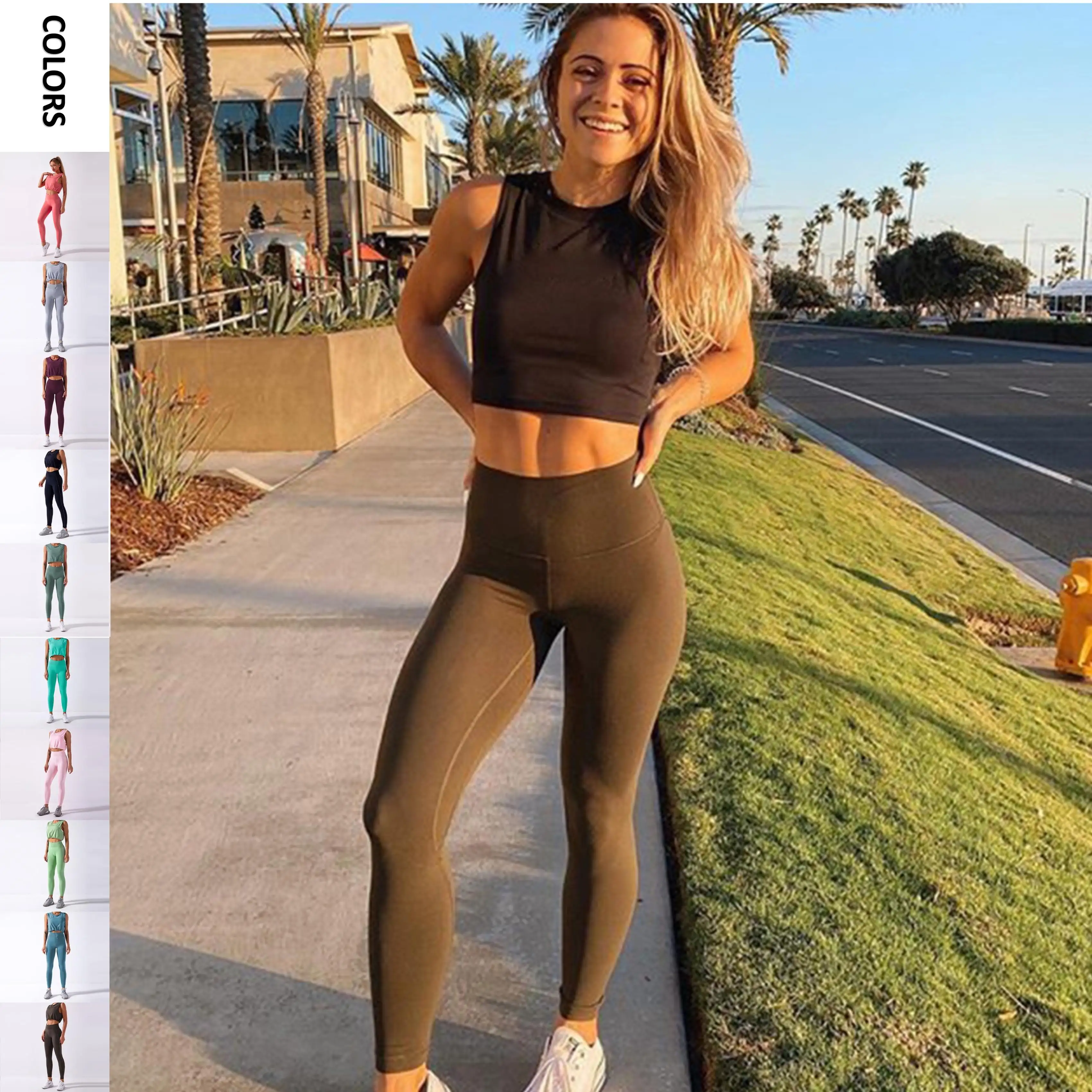BBSY076 Sports fashion seamless gym cloth high quality yoga wear women apparel casual sportwear yoga set
BBSY076 Sports fashion seamless gym cloth high quality yoga wear women apparel casual sportwear yoga set
