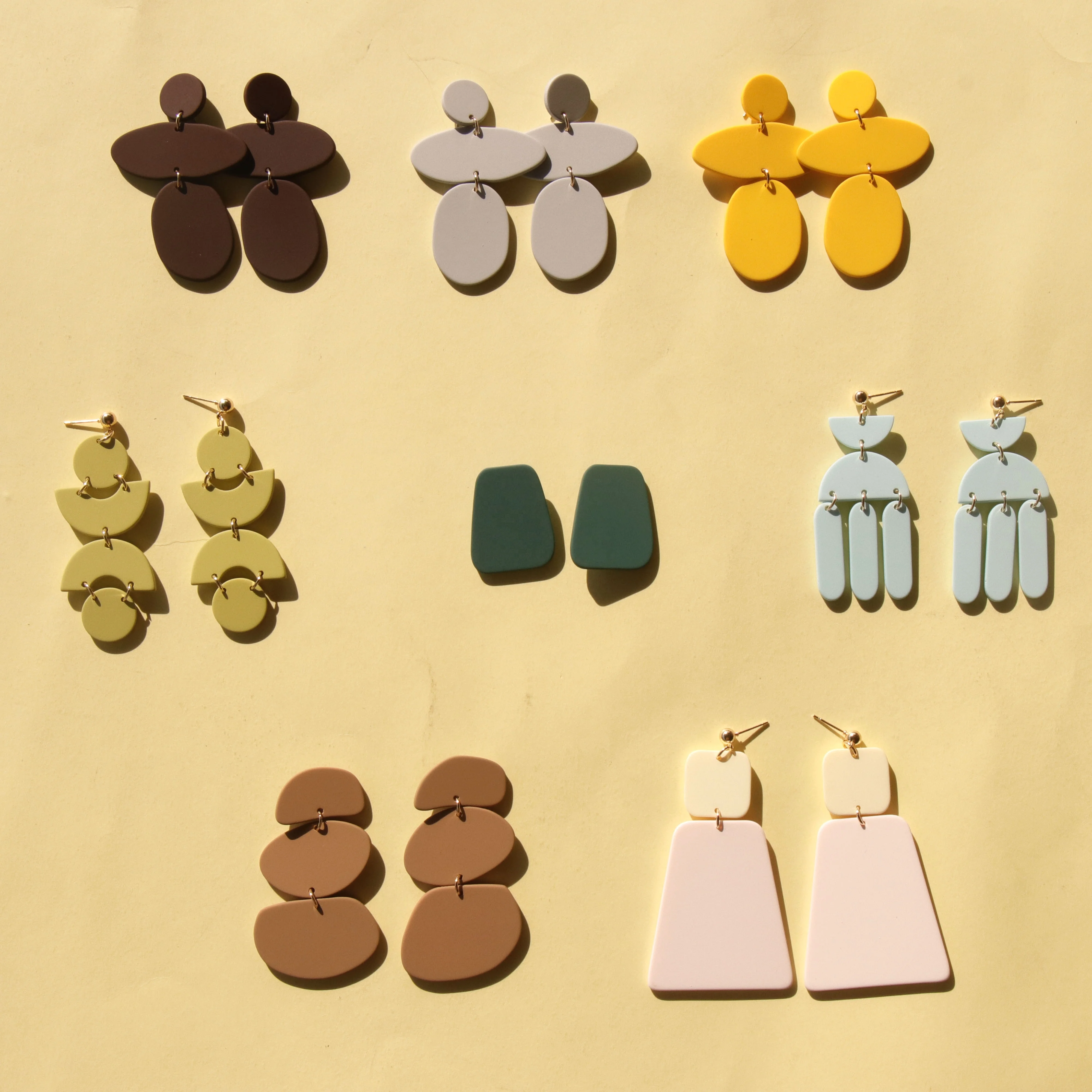 2020 Summer European and American style fashion sexy acetate acrylic Clay earrings for women, Colorful
2020 Summer European and American style fashion sexy acetate acrylic Clay earrings for women, Colorful