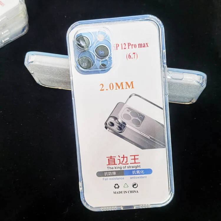 Low Price Small Hole Camera Protector Straight Edge Design 2.0mm Soft TPU Transparent Mobile Phone Cover Case For Iphone 12 Mini
Low Price Small Hole Camera Protector Straight Edge Design 2.0mm Soft TPU Transparent Mobile Phone Cover Case For Iphone 12 Mini