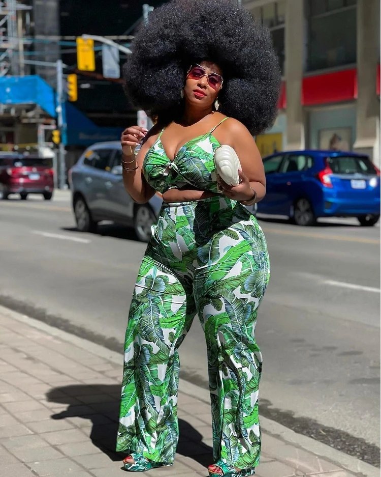 XL-4XL New fashion tropical printed tank crop top long pants matching set women plus size summer sets
XL-4XL New fashion tropical printed tank crop top long pants matching set women plus size summer sets