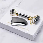 Electric Amazon Hot Sell Natural Jade Facial Skin Guasha Electric Jade Roller Massage Gua Sha