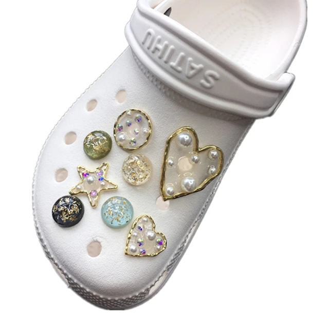 Hotsale pearl series croc shoes decoration accessories
