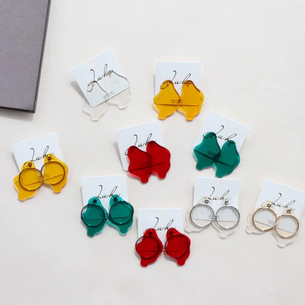 JUHU Korean Boho Transparent Acrylic Irregular Stud Earring For Women Party Jewelry, Colorful
JUHU Korean Boho Transparent Acrylic Irregular Stud Earring For Women Party Jewelry, Colorful