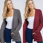 E78 Popcorn cardigans with pockets ladies cardigan sweaters 2019 cardigan sweater