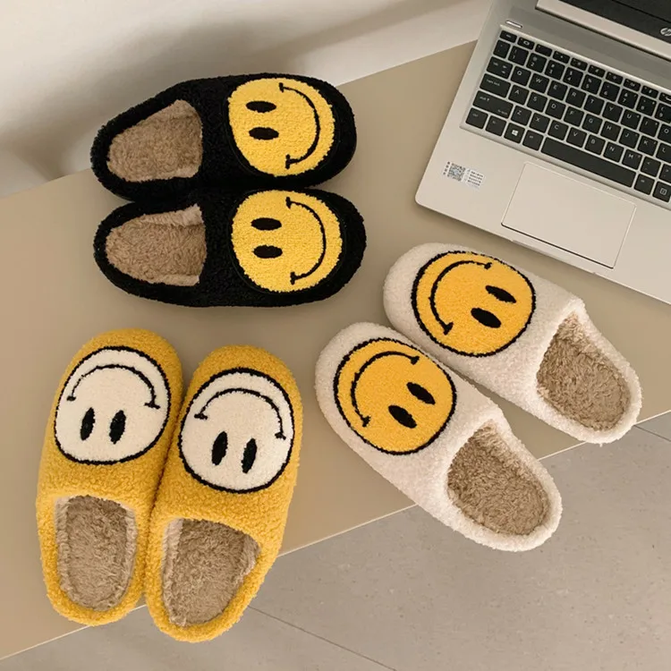 New Arrival Smiley Face Cute Cartoon Popular Casual Warm Cotton Fluffy Cotton Home Ladies Lovers Slippers, Customized color
New Arrival Smiley Face Cute Cartoon Popular Casual Warm Cotton Fluffy Cotton Home Ladies Lovers Slippers, Customized color