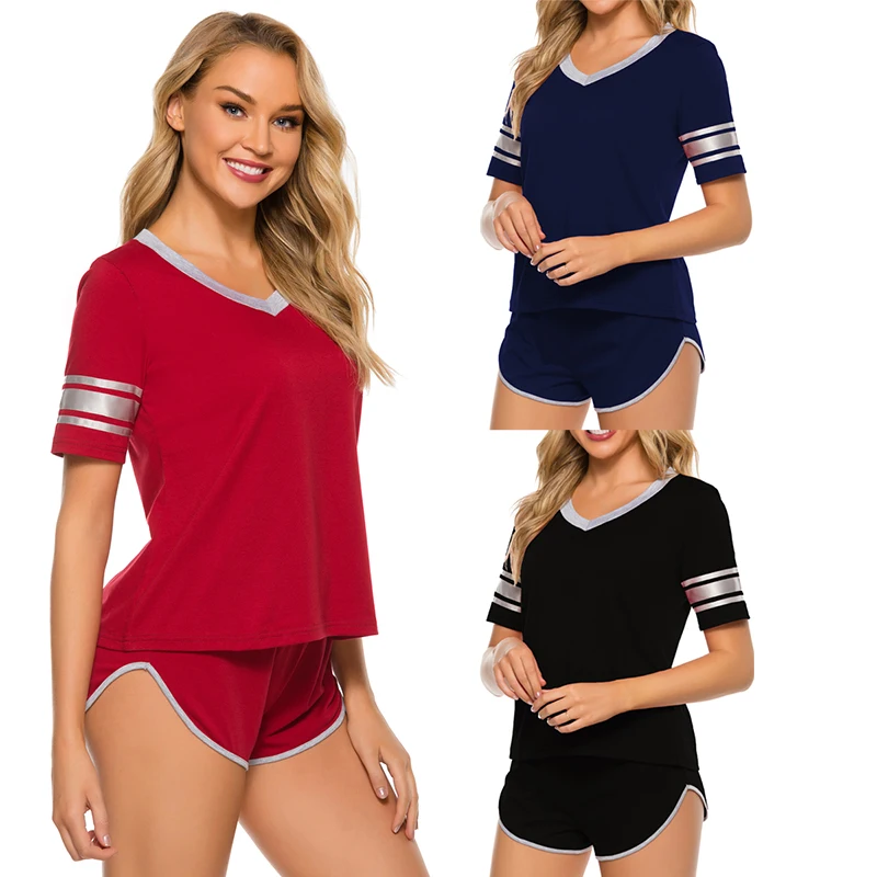 2021sexy nighty for honeymoon summer women sleepwear 2pcs set lounge wear women short solid color modal pajamas set, Black gray
2021sexy nighty for honeymoon summer women sleepwear 2pcs set lounge wear women short solid color modal pajamas set, Black gray