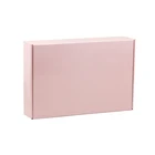 Wholesale 4 Color Printing Light pink Color Luxury clothes packaging box gift Corrugated craft paper box