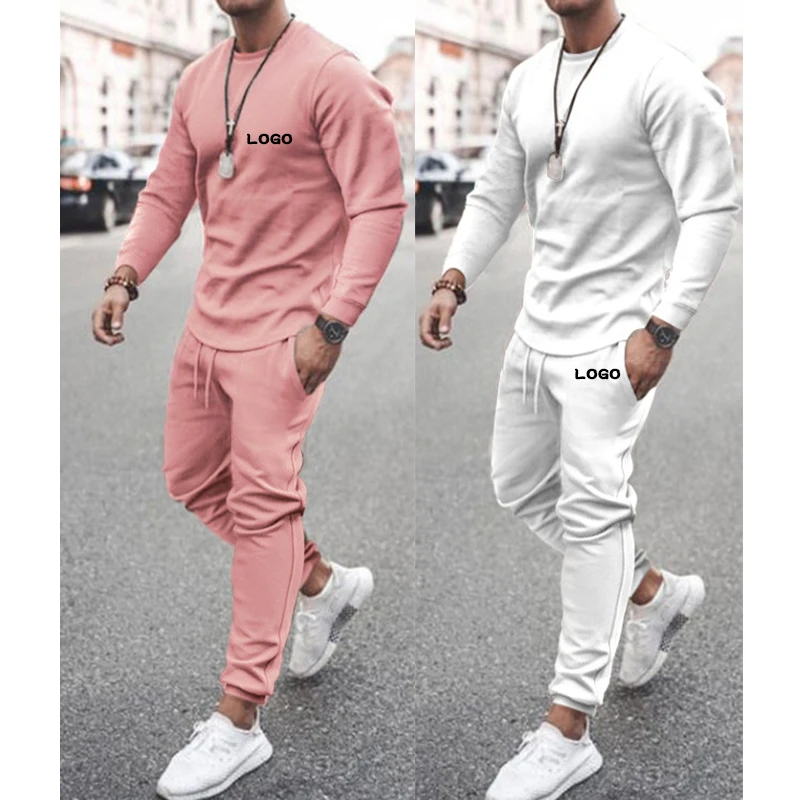 Free Shipping Custom Logo fall Sportswear long sleeves Shirt And drawstring pants Set For Men Cotton Running Custom youth Men 
Free Shipping Custom Logo fall Sportswear long sleeves Shirt And drawstring pants Set For Men Cotton Running Custom youth Men