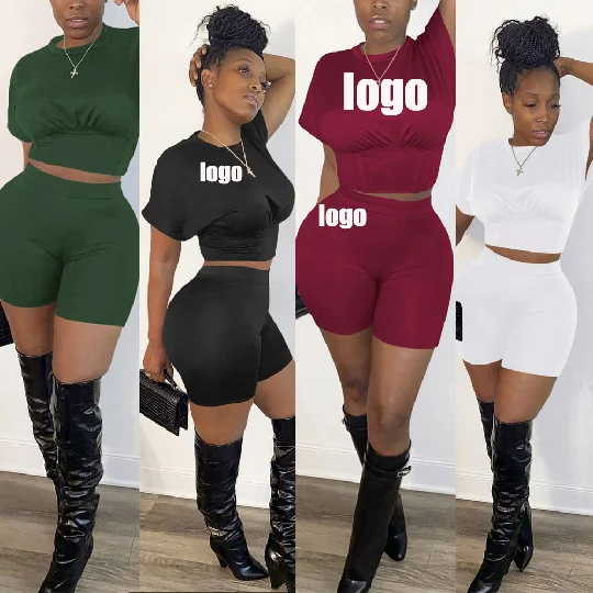 2021 Jogger Casual Clothing Sets Women Two Piece Wholesale Summer Short Outfit 2 Set custom logo
2021 Jogger Casual Clothing Sets Women Two Piece Wholesale Summer Short Outfit 2 Set custom logo