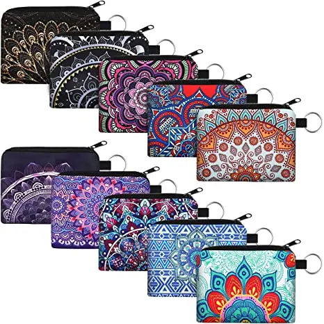 Boho Change Coin Purse Mini Mandala Pattern Wallet Coin Bag with Zipper Exquisite Present for Women Girls, Optional
Boho Change Coin Purse Mini Mandala Pattern Wallet Coin Bag with Zipper Exquisite Present for Women Girls, Optional