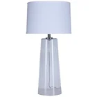 Table Lamp Glass Table Lamps With Shade UL CUL Approved Table Lamp Glass Lampbody With Fabric Shade T20356