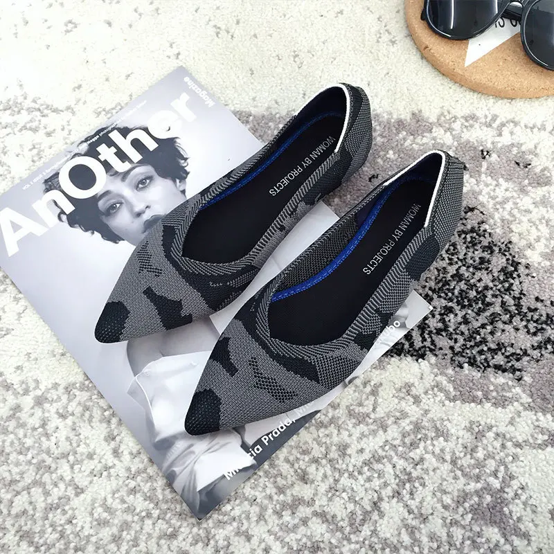 New style flat-bottomed pointed toe single shoes soft-soled wool knitted maternity shoes women's casual comfortable women's shoe, As picture
New style flat-bottomed pointed toe single shoes soft-soled wool knitted maternity shoes women's casual comfortable women's shoe, As picture