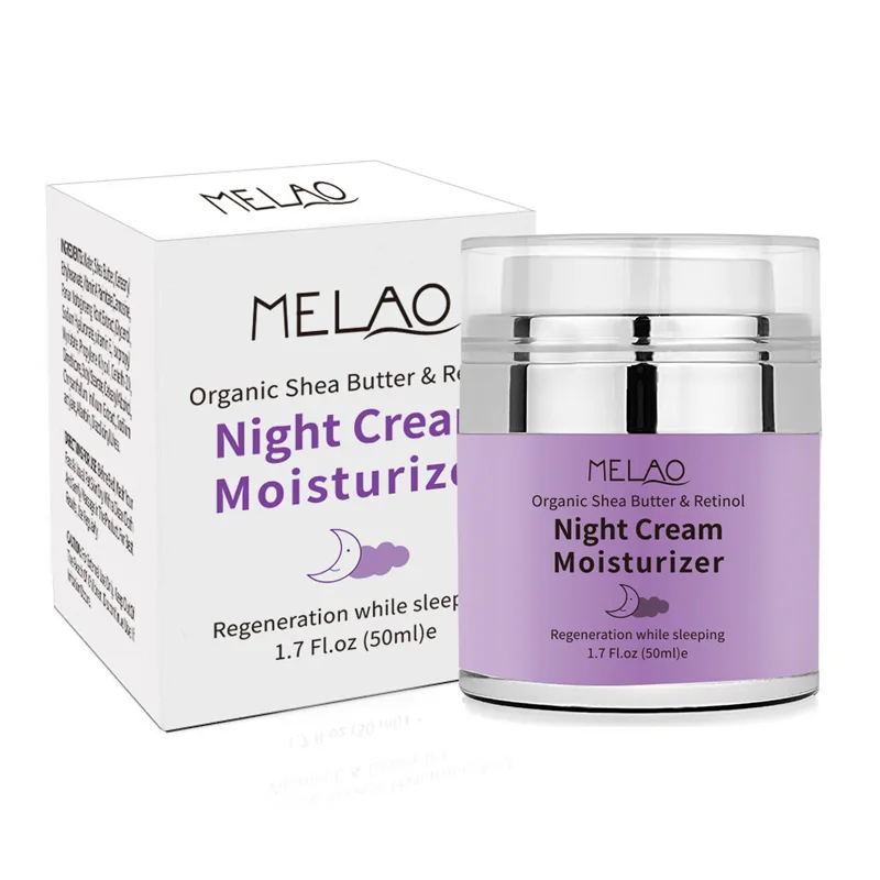 

QQLR Biotech Private Label 50G Retinol Cream Night Vitamin E Moisturizer Hydrating Shea Butter Retionl Whitening Night Cream