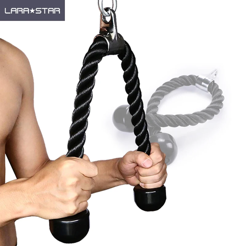 Gym Bicep Tricep Rope with screw head Arm Muscle Handles Grips Pulldown Nylon training tricep rope, Black
Gym Bicep Tricep Rope with screw head Arm Muscle Handles Grips Pulldown Nylon training tricep rope, Black