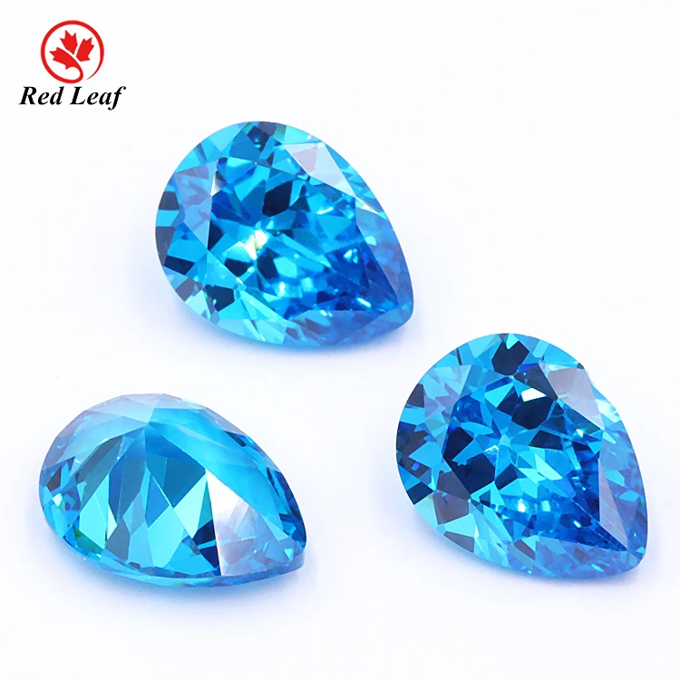 Redleaf jewelry pear shape aquamarine blue color wholesale gemstone Cubic zirconia CZ
Redleaf jewelry pear shape aquamarine blue color wholesale gemstone Cubic zirconia CZ