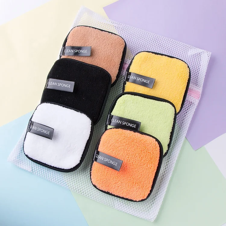 New Design 6pcs Per bag Square Shape Short Microfiber Makeup Remover Pads With Laundry Bag
New Design 6pcs Per bag Square Shape Short Microfiber Makeup Remover Pads With Laundry Bag